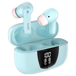 와피크 C타입 커널형 노이즈캔슬링 무선 블루투스 이어폰, 블루, RS1