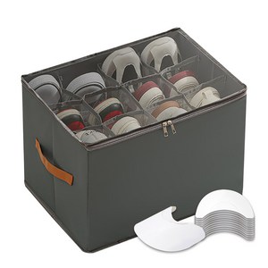 메리달 정리마스터 신발수납함 깔끔 신발정리함 접이식 보관함, 1개, 모던그레이