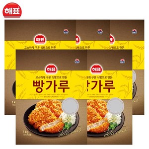 해표 빵가루, 1kg, 5개