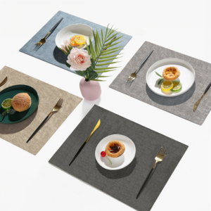 엘빈리빙 파스텔 사각 식탁매트 4종 세트, 1세트, B set, 43*30cm