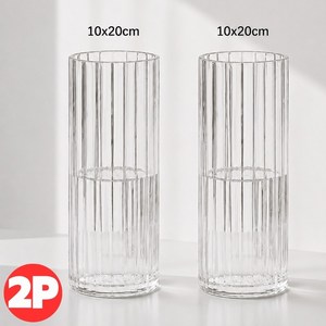 쥬템 아크릴 화병 2p, 투명