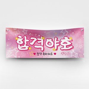 [솔메이드] 재밌고 힙한 생일 승진 합격 축하 현수막 빠른출고 Ver. 야호, 03_합격