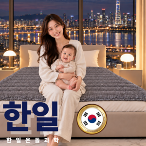 [Premium국산]한일 7세대 전자파걱정없는 원적외선 프리미엄 탄소 전기요 장판 매트, 더블