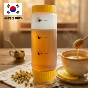 이소유통 거꾸로 짜서 쓰는 꿀 보관용기, 1개