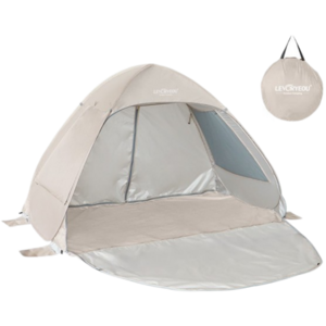 위블랑 경량 피크닉 원터치 그늘막 텐트, 3~4인용, 베이지