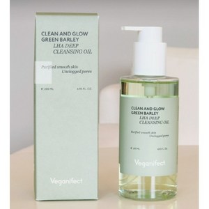 비건이펙트 클린 앤 글로우 청보리 라하 딥 클렌징오일, 205ml, 1개
