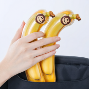 한손리빙 바나나 케이스 휴대용 가방쏙 간식통 보관 통 용기, 1개