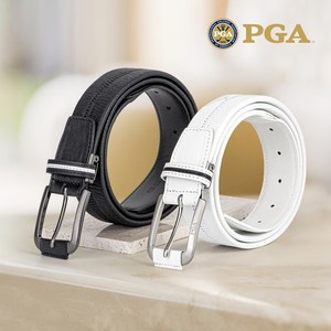 PGA골프 스트레치벨트 스판 남성 허리띠 캐주얼 명품허리띠, 1개, 화이트