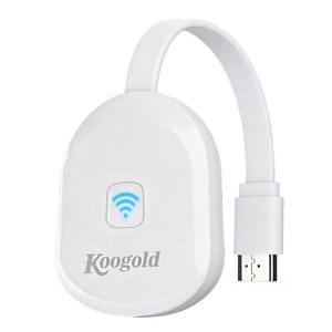 Koogold TV 무선 미러링 MHL 동글 고해상도 미라캐스트 무선 화면 공유 기능 송수신기 미러링 TVING 유튜브 연결 휴대폰, 1개, HD