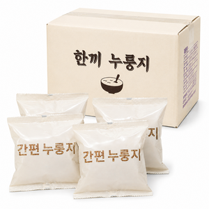 구수한하루 누룽지 100% 국산 간편누룽지 개별포장 찹쌀누룽지 뜨거운물만 부으면 OK, 20개, 60g