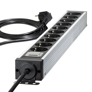 파워존 고용량 알루미늄 멀티탭 4000W 과부하차단 10구, 1개, 통합스위치(베이직), [통합스위치 베이직 - 10구] 메탈실버 x 1.5M