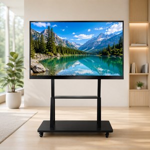 32~75인치 티비 받침대 이동식 TV 거치대, 1개, 고급형