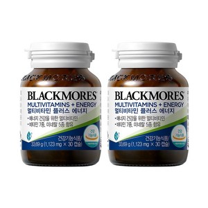 블랙모어스 멀티비타민 플러스 에너지 33.69g, 30정, 2개