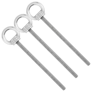 유스툴 SUS 304 스텐 아이볼트 고리 나사 3개, 1팩, 100mm, M6