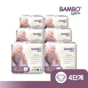 밤보네이처 밤보 드림 밴드형 기저귀 남여공용, 4단계, 162매