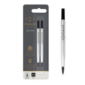 파카 수성 리필 볼심 M 0.8mm, 흑색, 2개