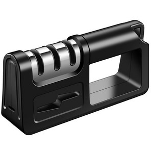 소소무역 4 in 1 멀티 주방도구 가위 칼갈, 1개, 블랙