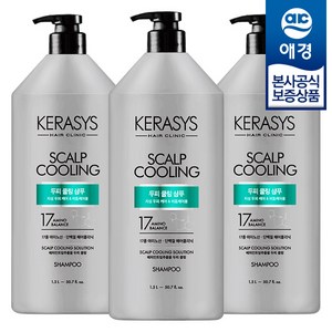 케라시스 두피 쿨링 단백질 샴푸, 1.5L, 3개