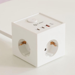 오지렌 고성능 USB C타입 고속충전 고용량 큐브 멀티탭 콘센트, 1개, 화이트(PD20W)