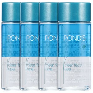 폰즈 클리어 훼이스 스파 립 앤 아이 메이크업 리무버, 120ml, 4개