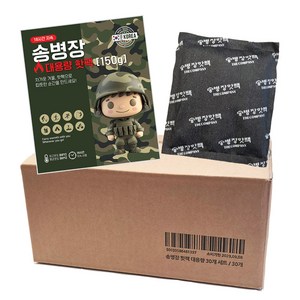 26년국내생산 송병장 대용량 주머니 핫팩 보온대 150g 군납용, 30개