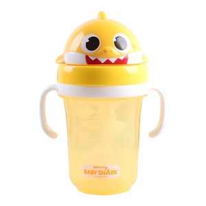 아이조움 아기상어 입체 빨대물통, 300ml, 1개, 혼합색상
