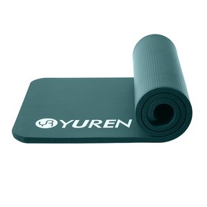 유렌 NBR 두꺼운 요가매트 20mm 195x61cm 푹신한 운동매트, 다크 그린, 1개