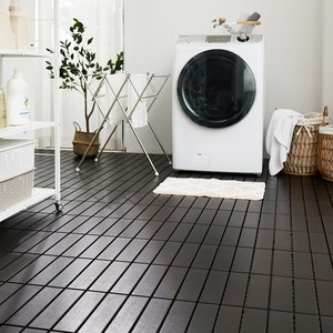 자취생활연구소 일자형 바닥재, 브라운, 36개