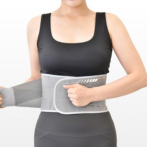 굿핏 허리킹 이중압박 벨크로 자세유지 근육통완화 얇은 허리보호대 복대, 1개