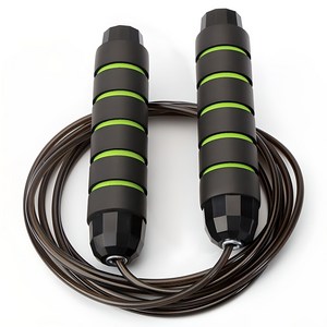 로멜로 논슬립 안꼬이는 와이어 줄넘기 YBZ9989, 그린, 1개