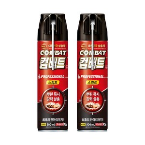 컴배트 스피드 에어졸 바퀴용, 500ml, 2개
