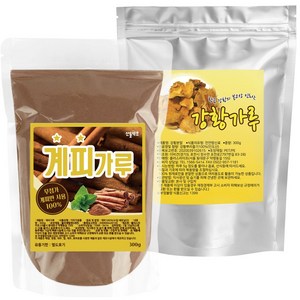 산들약초 계피가루 300g + 강황가루 300g 세트, 2개