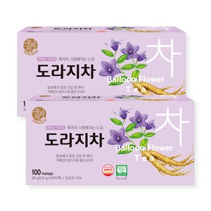 우리차 도라지차, 800mg, 100개입, 2개