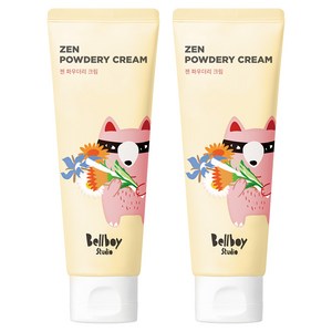 벨보이스튜디오 젠 파우더리 크림 - 기저귀크림 베이비파우더 발진 신생아 땀띠 무향, 120ml, 2개