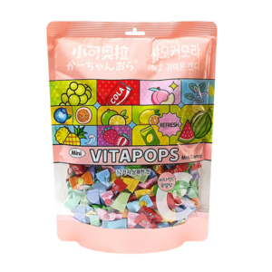 정품 샤오커오라 캔디 사탕 간식 무설탕 알사탕 개별포장 비타민C, 500g, 1개