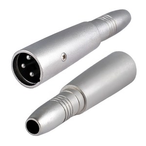 XLR 3핀 수 to 6.3mm 암 오디오 변환 젠더, 1개, UX3M63F