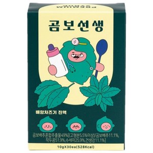 곰보선생 배암차즈기진액 곰보배추시럽 액상스틱, 300g, 3개, 10g