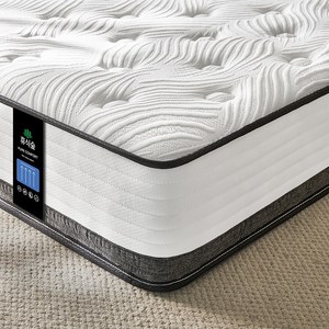 휴식숲 침대 매트리스 무음 포켓스프링 바닥 매트리스, 중간 단단함, 22cm