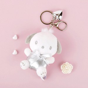 산리오 헬로키티 실버하트 가방고리 키링 8cm 애착인형 졸업선물 인형선물 축하선물 학예회 재롱잔치, 1개, 2. 실버 미니포차코 8cm