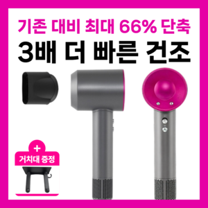 [110 000RPM 초강력] 독일 항공모터 BLDC 헤어 드라이기 헤어 드라이어, 그레이