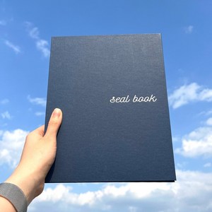 로앤제이 띠부띠부씰 앨범 북 바인더 씰북 세트, 다이아몬드, 네이비