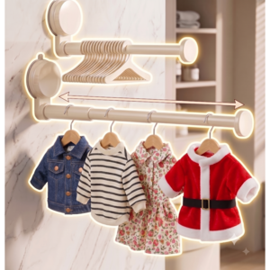 모노리 흡착식 길이조절 강아지 미니행거, 2개