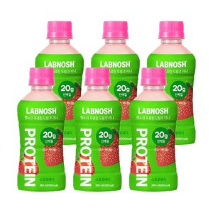 랩노쉬 프로틴 드링크 스트로베리 미니, 260ml, 6개