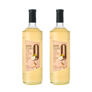 네이쳐티 zero 헤이즐넛 시럽, 2개, 1L