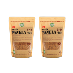 최대한Da 1+1 유기농 사탕수수 100% 파넬라 비정제 오가닉 원당, 500g, 2개