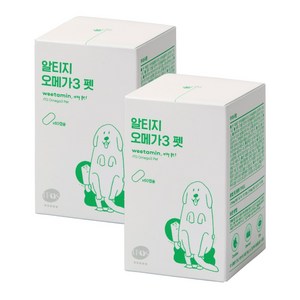 위타민펫 강아지고양이 영양제 순도 80% KD파마, 60정, 오메가3, 2박스