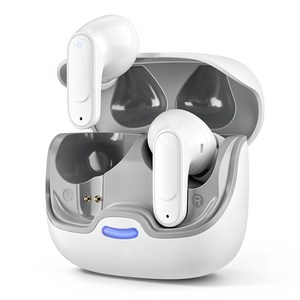 TECNONEXO 무선 블루투스 이어폰 커널형 블루투스 5.4 Hi-Fi 고음질 저지연, 화이트, LX-96