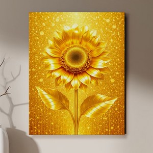 풍수액자 해바라기 액자 그림 집들이선물 개업선물 인테리어 그림, 3.골드리치 해바리기 A