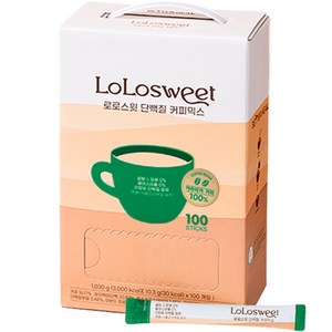 로로스윗 스테비아 단백질 프로틴 커피믹스 무설탕 당제로 제로슈가 커피, 10.3g, 100개입, 1개