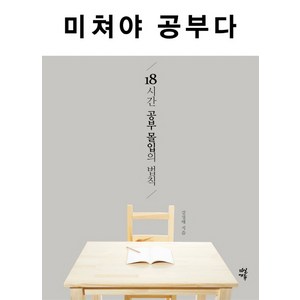미쳐야 공부다 : 18시간 공부 몰입의 법칙, 다산에듀, 강성태